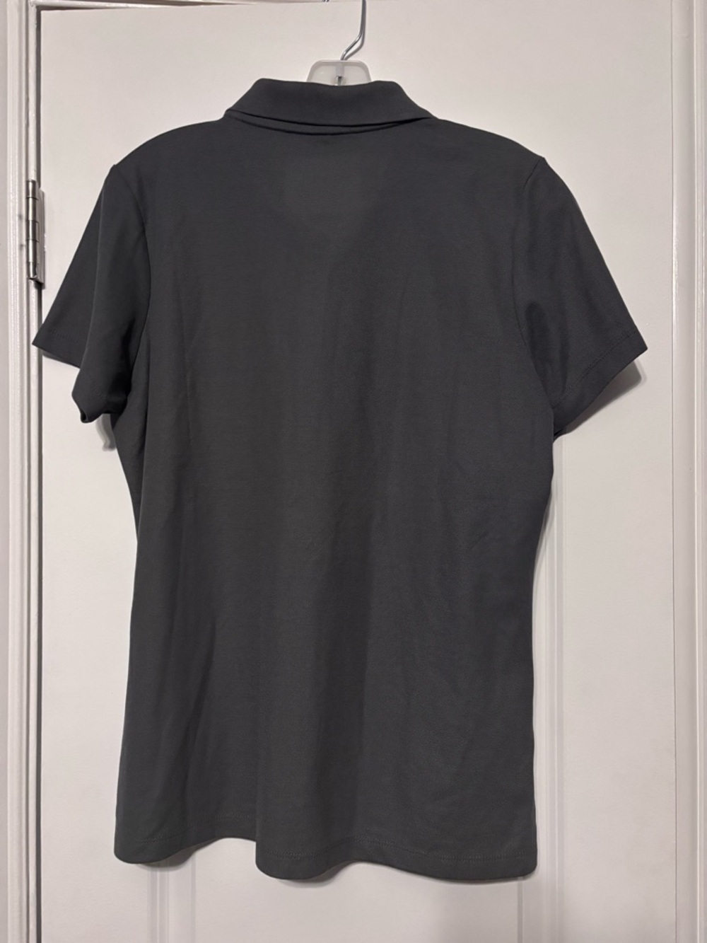 Port Authority Women's Charcoal Button-Down Polo Size Large Polyester and Cotton - Picture 5 of 6